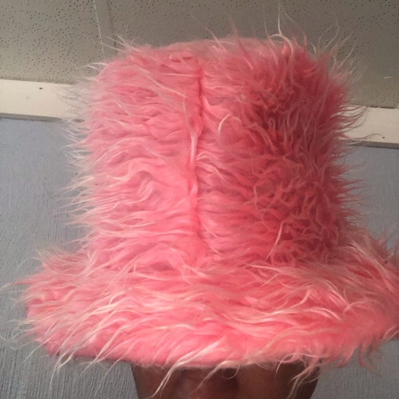 Groovy Pink Fuzzy Downtown Hat Disco Vibes Lightweight S/M SZ Very cool Hat - Picture 2 of 9